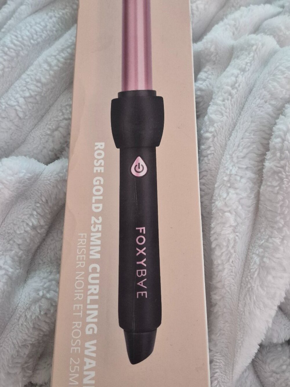 FoxyBae Rose Gold 25mm Curling Wand – Brand New, Never Used